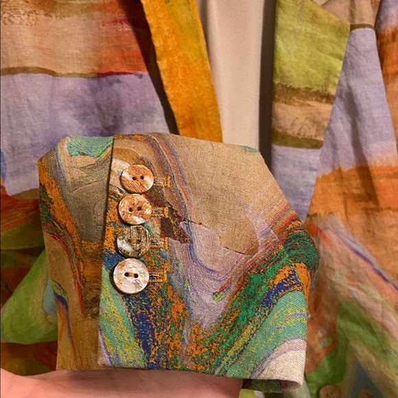 ULLA JOHNSON Elias Jacket Canyon Sunset Medium $950 Runway 2024 Blazer RARE - Picture 7 of 10